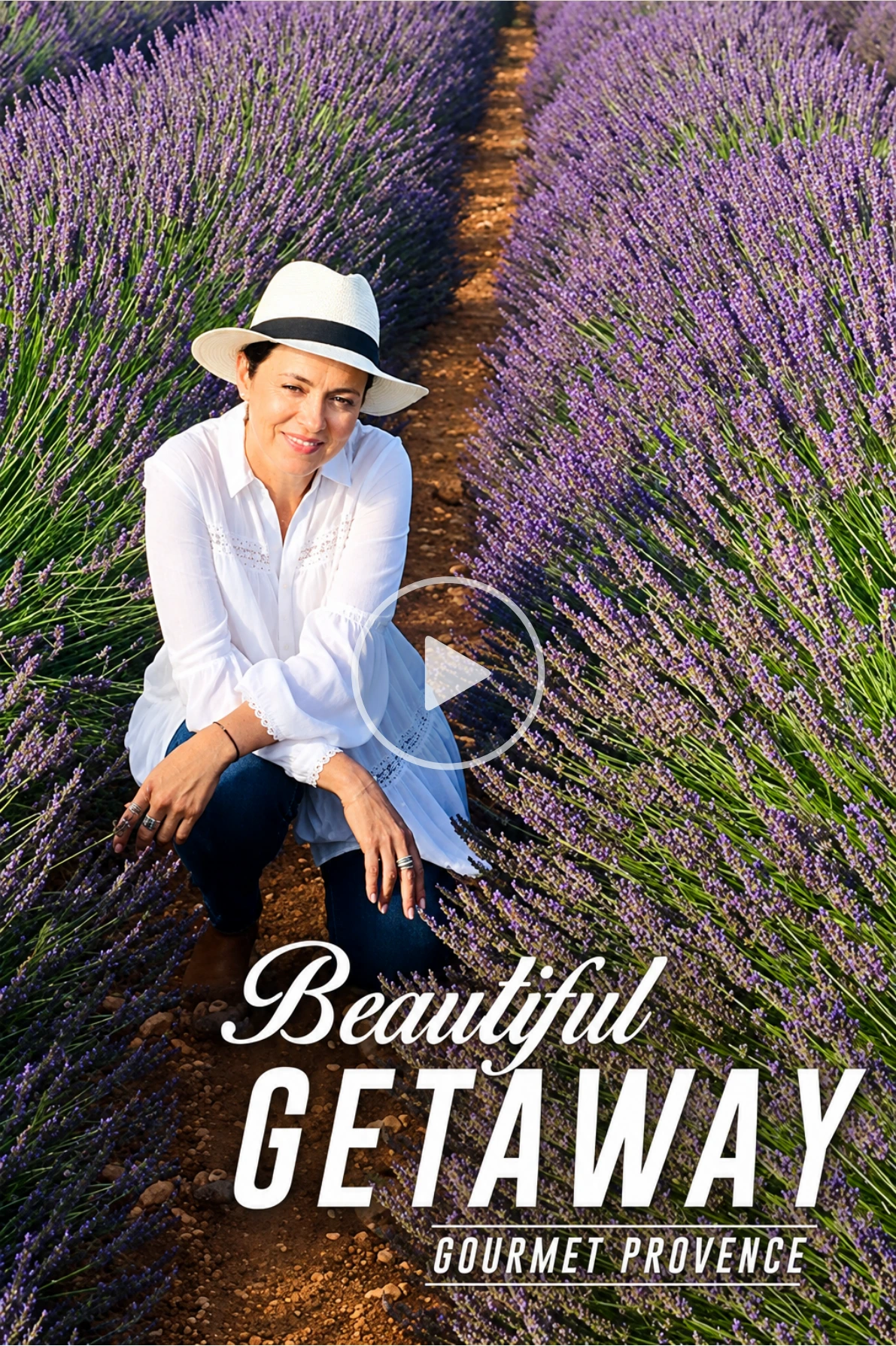 Beautiful Getaway: Gourmet Provence — a woman among lavender fields